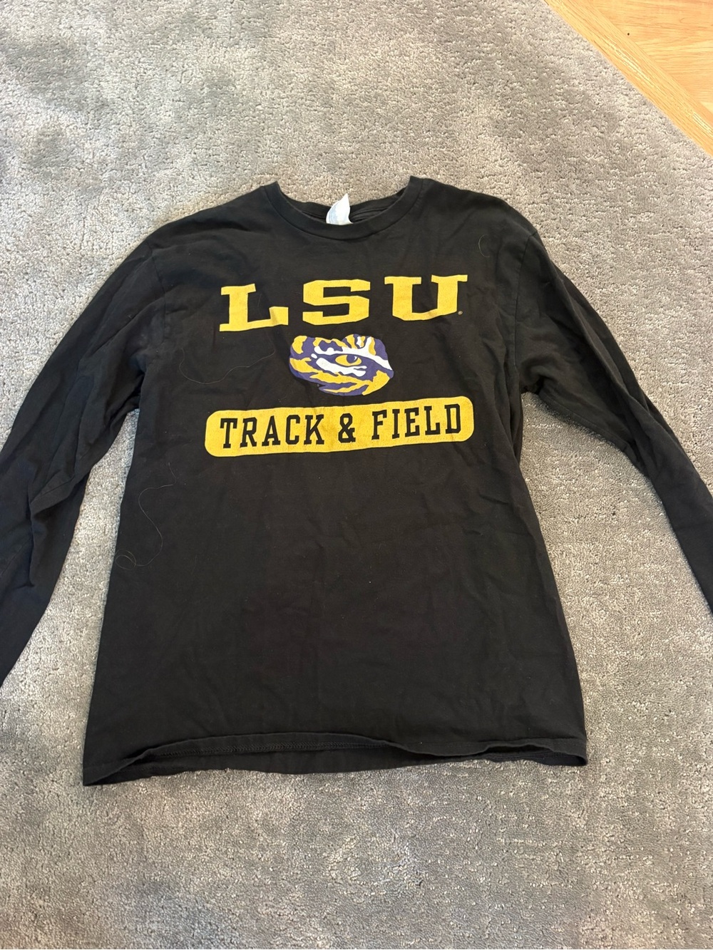 LSU Black & Gold Track & Field Long Sleeve Shirt